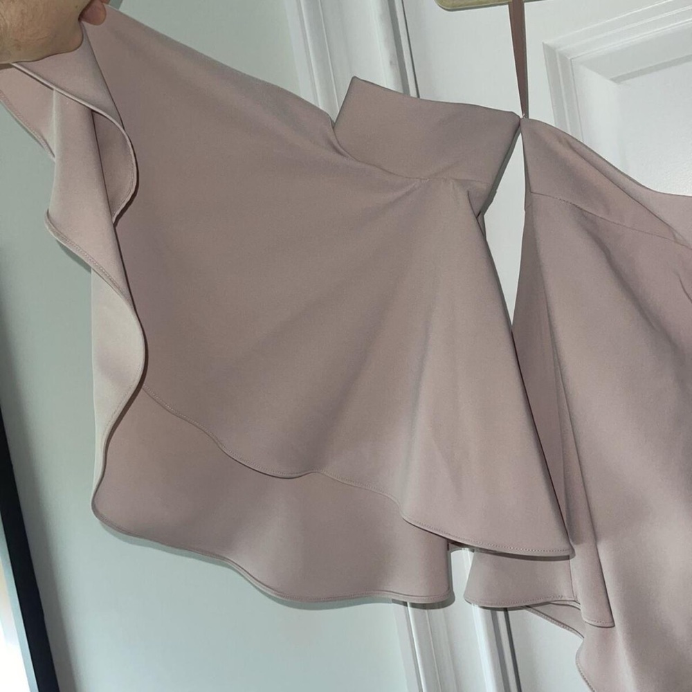 Milly Blush Ruffle Off-Shoulder Blouse - Picture 2 of 5